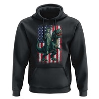 Funny Dinosaur Statue Of Liberty 4th Of July Hoodie American Flag - Wonder Print Shop