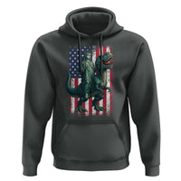 Funny Dinosaur Statue Of Liberty 4th Of July Hoodie American Flag - Wonder Print Shop