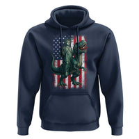 Funny Dinosaur Statue Of Liberty 4th Of July Hoodie American Flag - Wonder Print Shop
