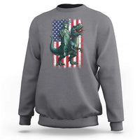 Funny Dinosaur Statue Of Liberty 4th Of July Sweatshirt American Flag - Wonder Print Shop