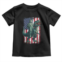 Funny Dinosaur Statue Of Liberty 4th Of July Toddler T Shirt American Flag - Wonder Print Shop