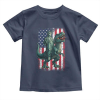 Funny Dinosaur Statue Of Liberty 4th Of July Toddler T Shirt American Flag - Wonder Print Shop
