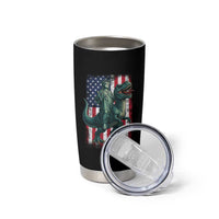 Funny Dinosaur Statue Of Liberty 4th Of July Tumbler Cup American Flag - Wonder Print Shop
