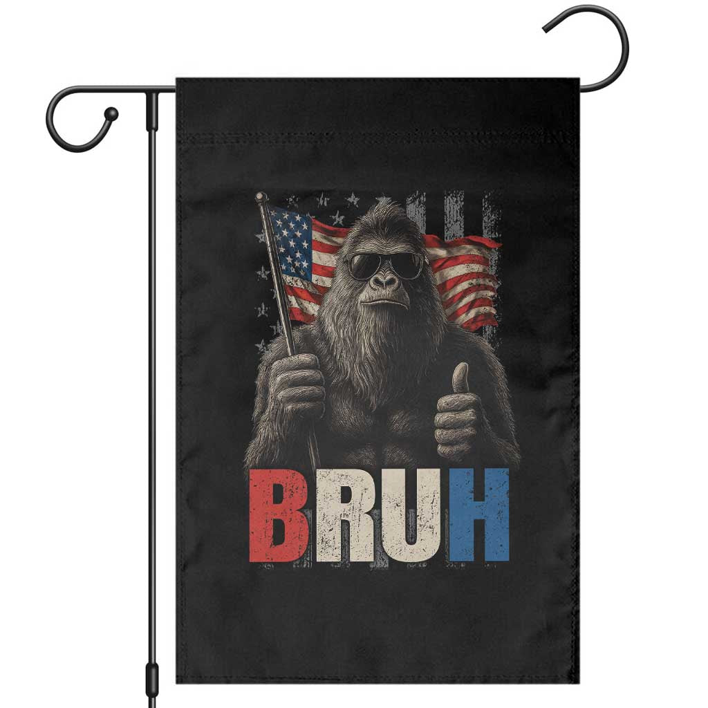 Funny 4th Of July Bigfoot Bruh Garden Flag Patriotic Sasquatch American US Flag - Wonder Print Shop