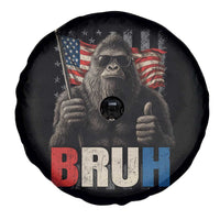 Funny 4th Of July Bigfoot Bruh Spare Tire Cover Patriotic Sasquatch American US Flag - Wonder Print Shop
