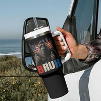 Funny 4th Of July Bigfoot Bruh Tumbler With Handle Patriotic Sasquatch American US Flag - Wonder Print Shop