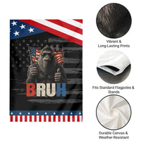 Funny 4th Of July Bigfoot Bruh Garden Flag Patriotic Sasquatch American US Flag