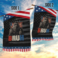 Funny 4th Of July Bigfoot Bruh Garden Flag Patriotic Sasquatch American US Flag