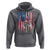 Funny Bass Fish Fishing Vintage American Flag Patriotic Hoodie - Wonder Print Shop