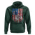 Funny Bass Fish Fishing Vintage American Flag Patriotic Hoodie - Wonder Print Shop