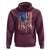 Funny Bass Fish Fishing Vintage American Flag Patriotic Hoodie - Wonder Print Shop