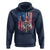 Funny Bass Fish Fishing Vintage American Flag Patriotic Hoodie - Wonder Print Shop