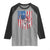 Funny Bass Fish Fishing Vintage American Flag Patriotic Raglan Shirt - Wonder Print Shop