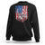 Funny Bass Fish Fishing Vintage American Flag Patriotic Sweatshirt - Wonder Print Shop