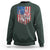 Funny Bass Fish Fishing Vintage American Flag Patriotic Sweatshirt - Wonder Print Shop