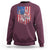 Funny Bass Fish Fishing Vintage American Flag Patriotic Sweatshirt - Wonder Print Shop