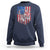 Funny Bass Fish Fishing Vintage American Flag Patriotic Sweatshirt - Wonder Print Shop