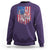 Funny Bass Fish Fishing Vintage American Flag Patriotic Sweatshirt - Wonder Print Shop