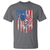 Funny Bass Fish Fishing Vintage American Flag Patriotic T Shirt - Wonder Print Shop