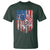 Funny Bass Fish Fishing Vintage American Flag Patriotic T Shirt - Wonder Print Shop
