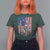 Funny Bass Fish Fishing Vintage American Flag Patriotic T Shirt For Women - Wonder Print Shop