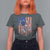 Funny Bass Fish Fishing Vintage American Flag Patriotic T Shirt For Women - Wonder Print Shop