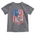 Funny Bass Fish Fishing Vintage American Flag Patriotic Toddler T Shirt - Wonder Print Shop