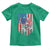 Funny Bass Fish Fishing Vintage American Flag Patriotic Toddler T Shirt - Wonder Print Shop