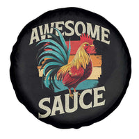 Funny Awesome Sauce Rooster Spare Tire Cover Vintage Retro Chicken - Wonder Print Shop