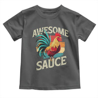 Funny Awesome Sauce Rooster Toddler T Shirt Vintage Retro Chicken - Wonder Print Shop