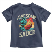 Funny Awesome Sauce Rooster Toddler T Shirt Vintage Retro Chicken - Wonder Print Shop
