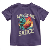 Funny Awesome Sauce Rooster Toddler T Shirt Vintage Retro Chicken - Wonder Print Shop