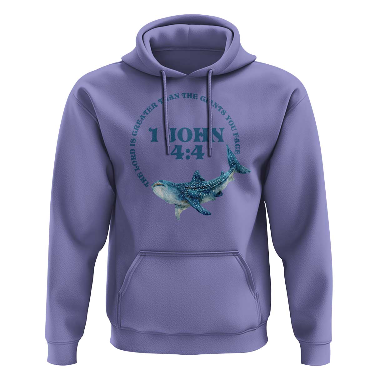 Whale Shark Lover Hoodie 1 John 4:4 Inspired Style Christian Aesthetic Ocean Animal - Wonder Print Shop