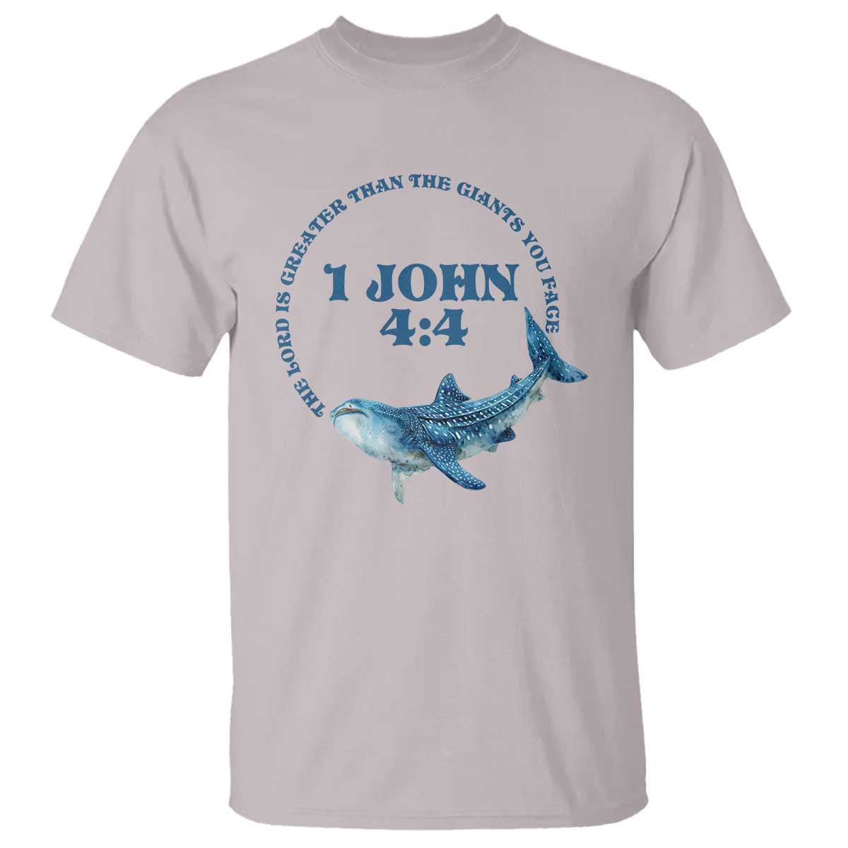 Whale Shark Lover T Shirt 1 John 4:4 Inspired Style Christian Aesthetic Ocean Animal - Wonder Print Shop