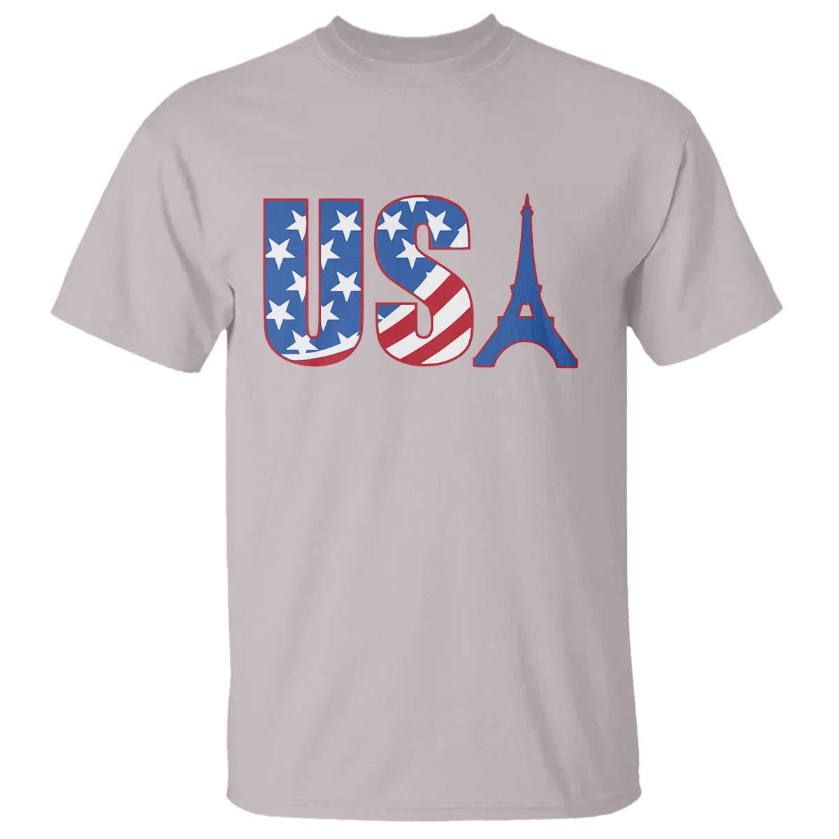 French-American Heritage Month T Shirt USA Eiffel Tower Paris Holiday Souvenir - Wonder Print Shop