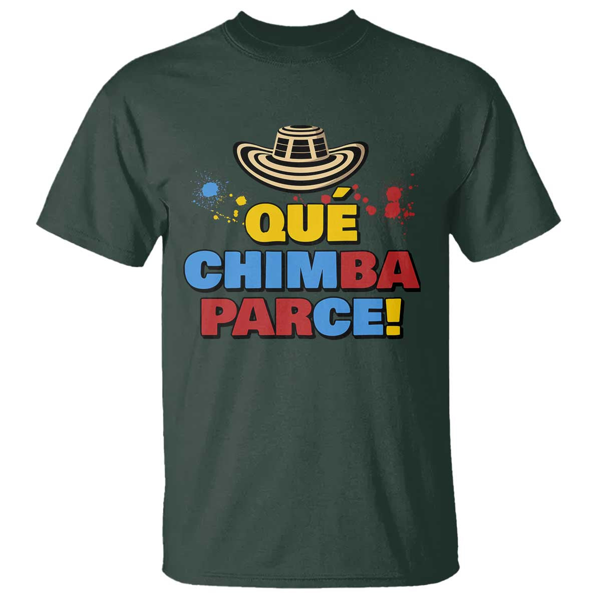 Qué Chimba Parce T Shirt Colombian Slang Sombrero Vueltiao - Wonder Print Shop