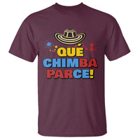 Qué Chimba Parce T Shirt Colombian Slang Sombrero Vueltiao - Wonder Print Shop