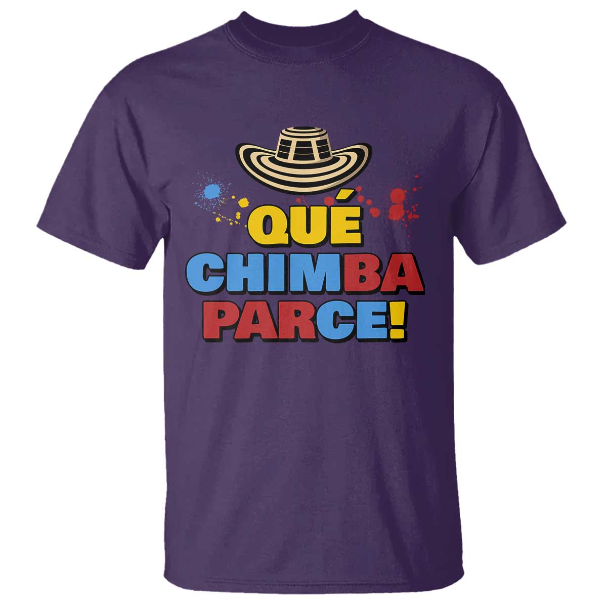 Qué Chimba Parce T Shirt Colombian Slang Sombrero Vueltiao - Wonder Print Shop