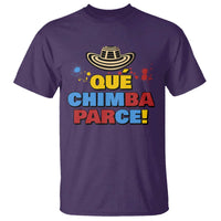 Qué Chimba Parce T Shirt Colombian Slang Sombrero Vueltiao - Wonder Print Shop