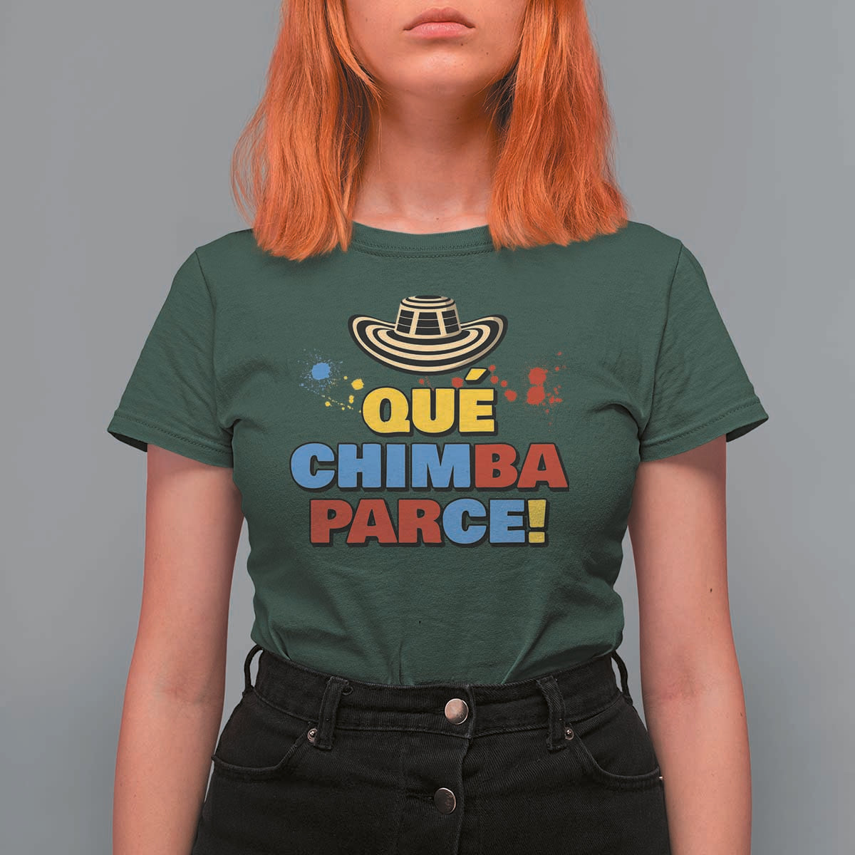 Qué Chimba Parce T Shirt For Women Colombian Slang Sombrero Vueltiao - Wonder Print Shop