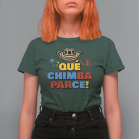 Qué Chimba Parce T Shirt For Women Colombian Slang Sombrero Vueltiao - Wonder Print Shop
