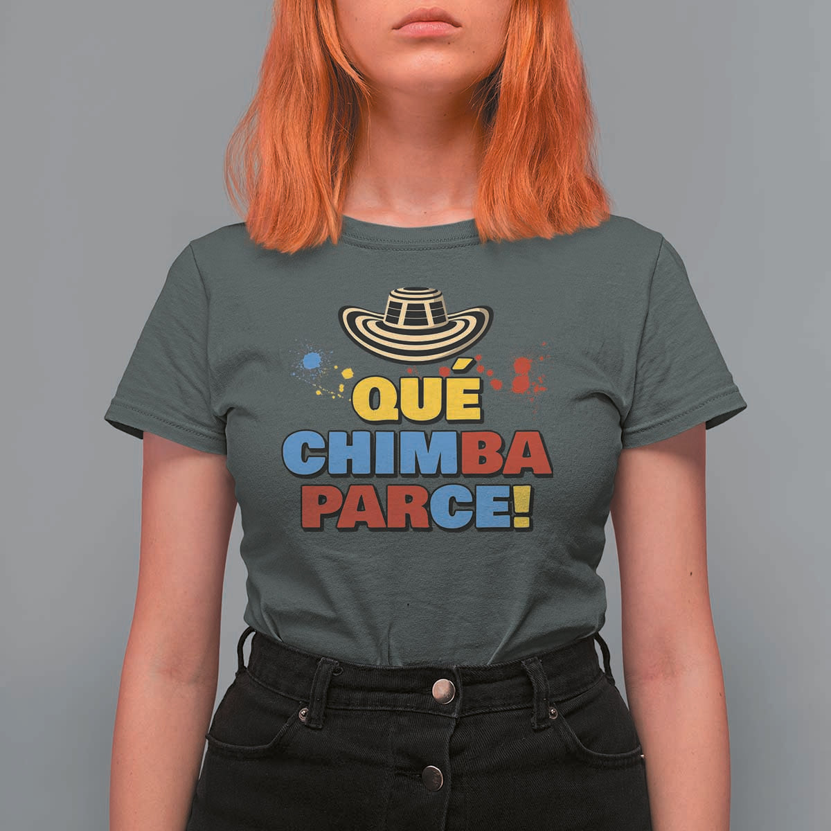Qué Chimba Parce T Shirt For Women Colombian Slang Sombrero Vueltiao - Wonder Print Shop