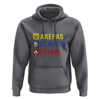 Arepas Cerveza Futbol Hoodie Colombian Slang Colombia Flag - Wonder Print Shop