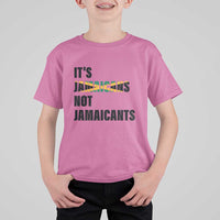 Jamaica T Shirt For Kid It's Jamaicans Not Jamaicants Flag - Wonder Print Shop