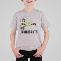 Jamaica T Shirt For Kid It's Jamaicans Not Jamaicants Flag - Wonder Print Shop