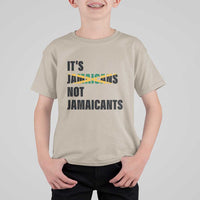 Jamaica T Shirt For Kid It's Jamaicans Not Jamaicants Flag - Wonder Print Shop