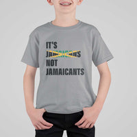 Jamaica T Shirt For Kid It's Jamaicans Not Jamaicants Flag - Wonder Print Shop