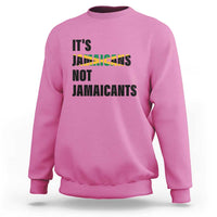 Jamaica Sweatshirt It's Jamaicans Not Jamaicants Flag - Wonder Print Shop