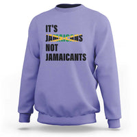 Jamaica Sweatshirt It's Jamaicans Not Jamaicants Flag - Wonder Print Shop