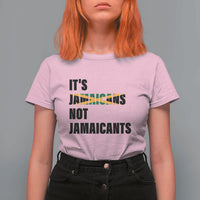 Jamaica T Shirt For Women It's Jamaicans Not Jamaicants Flag - Wonder Print Shop